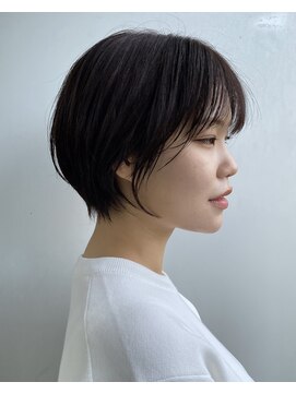 エアー 青山(AIR) 丸みショートシースルーバングくびれショートボブミニボブ