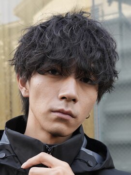 フィフス 原宿(fifth) 原宿ツイストスパイラルパーマメンズカットマッシュウルフ30代