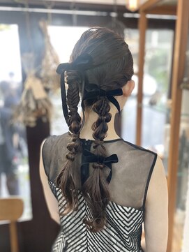 リッカ(RICCA) 【ヘアアレンジ】結婚式ツインテールアレンジ♪恵比寿