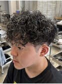 MEN’S HAIR/サーフカール/刈り上げセンターパート/守谷