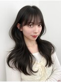 顔周り　前髪　 レイヤーカット　韓国ヘア　透明感カラー &nbsp;&nbsp;