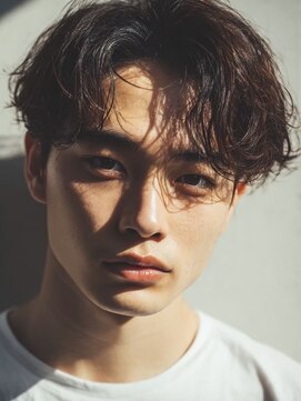 アンサ 小倉店(ANSA) 色気パーマ風センター｜立体シルエット