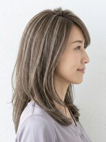 と和×美髪クリニック 巣鴨店 白髪ぼかしハイライトで叶える大人上品ミディアム