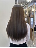ブリーチなしダブルカラーで明るめグレージュ