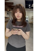 ロアバイチェリーコークウブ(Loa by CHERRY COKE ubu) ハッシュカットとブラウンベージュ