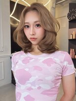メゾンハル(Maison HALU) フォギーベージュ × ミディアムレイヤー