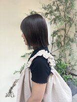 ウル(ulu)&nbsp;大人コンパクトボブ×ニュアンスベージュ《茨木市》