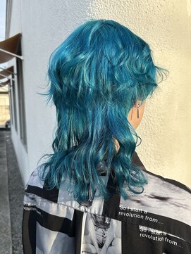 ヘアーショップ オズ(hair shop oz) cyaan blue