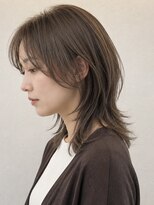 ヘイ 松本店(HEY)&nbsp;【HEY 松本】くびれミディアムレイヤー×秋モカベージュ