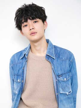 アンルポン 天満橋(un le pont) ★un le pont天満橋★黒髪クラウドマッシュ☆無造作ショート