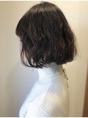 【高塚栞里】大人のアンニュイウェーブボブ サイド 小顔