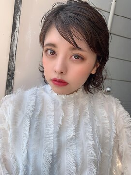 アールサロンサカエ(Rr SALON SAKAE) オールバック風外はねボブ☆AMU