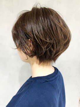 アルバム 渋谷パルコ(ALBUM) くびれマッシュショートグレージュ_外ハネボブ_ba278861