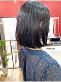 質感と束感が◎大人かわいいAラインボブ/中崎町/梅田
