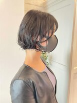 ベック ヘアサロン(BEKKU hair salon)&nbsp;キュートなふわくしゅパーマのAラインボブ♪
