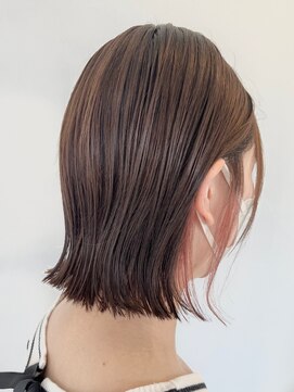 ヘアーブランドジン ヴェール(HAIR BRAND Jin Vert) petty bob × inner pink