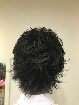 美容室 ステラ メンズウルフウェーブスタイル