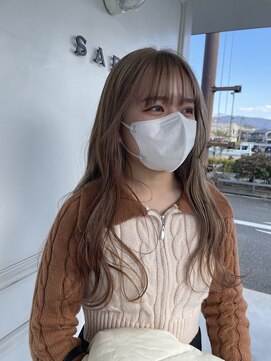 サラ ビューティー サイト 古賀店(SARA Beauty Sight) ブロンドベージュ/透明感カラー