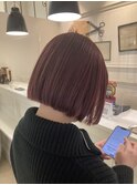 ピンクベージュ×BOB