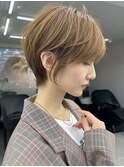 大人ショート/小顔ヘア/ショートヘア/ショートカット/30代40代