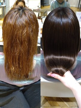 ピリナバイケーツー(Pilina by k-two) 酸性ストレート*縮毛矯正*ショコラベージュ*ブリーチ毛