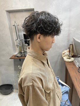 ロンドカスティーヨ 四日市(Lond castillo) 【萩原】波巻きスパイラルパーマ/メンズ刈り上げマッシュ