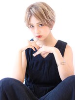 オーロ 宝塚店(ORO)&nbsp;【前髪30代40代グレージュカラー斜めバング卵型ショートボブ】