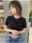 トリートメント ブリーチなしダブルカラー 前髪縮毛矯正 