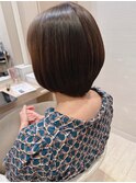 大人かわいい☆お手入れ簡単ボブ♪髪質改善ストレート