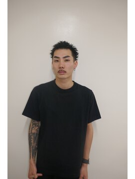 メリケンバーバーショップ トーキョー(MERICAN BARBERSHOP TYO) メンズカットアップバングスパイキーショート（ヌマタユウト）3