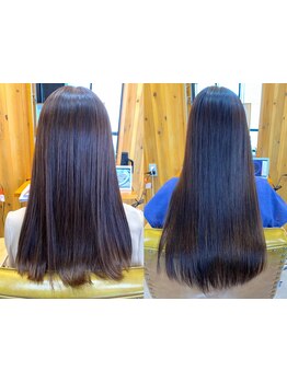 【ブリーチした髪でもストレートに出来る★】圧倒的ダメージレス施術が人気！髪質改善MENUで理想の美髪へ☆