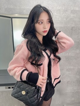 リリー(Lilley) フェイクブラック×姫カットレイヤー×韓国風巻き【ayana】