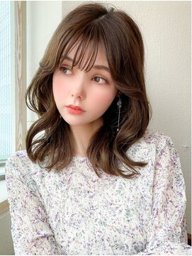 アフロートフクオカ(AFLOAT FUKUOKA) 【福岡初出店☆AFLOAT 福岡】小顔前髪ありくびれレイヤーカット