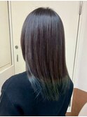 【グリーン×グラデーション】池袋美容室
