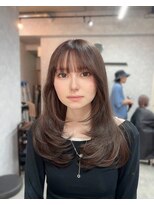 シールドヘアー 沖縄 新都心(C'LD Hair)&nbsp;アッシュブラウン × レイヤーカット