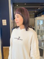 コワファースト 大分(COIFF1RST) アンブレラカラーの姫カット!グレージュにピンクカラー