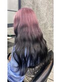 ◎ピンク×ブラックグラデーションカラー◎