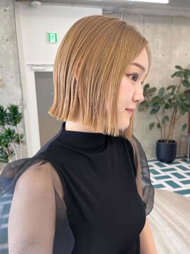 ノエ(noe) くびれヘア/アプリコットオレンジ/ハイライトカラー/栄r151