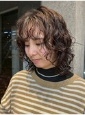 下北沢レディースパーマ緩めスパイラルパーマボブパーマブリーチ