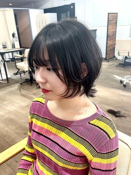 ルアン 上通り(ruen) レイヤーボブ ボブウルフ ウルフカット 韓国風 熊本