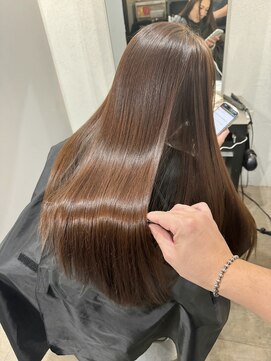 マーシュ ルーヴェ(marshu Luve) ブリーチなしシナモンブラウン/髪質改善カラー