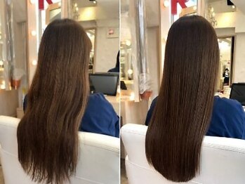 エレノア 渋谷公園通り店(Eleanor)の写真/コテで巻いても艶があふれ出す♪ストレートヘアじゃなくても艶々になれる魔法のようなトリートメント☆