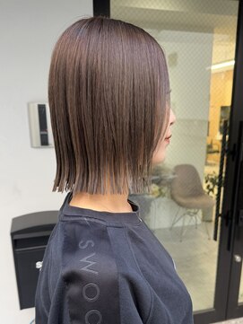 スミス 上野(smith) 切りっぱなしボブ髪質改善縮毛矯正
