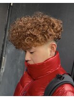 イーラ アメ村店(era)&nbsp;スペインカール　ツイストスパイラル眉カットメンズパーマ