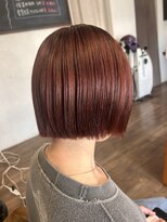 ラブヘアーグリーン(LOVEHAIRGREeN)&nbsp;ぱつんとボブ×ピンクブラウン