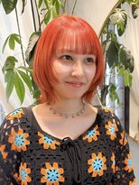 ロンドアジュール 横浜(Lond azur)&nbsp;ミルクティーベージュ/レイヤーボブ/韓国巻き/顔周りカット/横浜