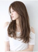 ナチュラルロングくびれレイヤー似合わせカット/メイキー本厚木