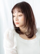 ドクターズサロン LAB 小山店&nbsp;ツヤ髪暖色系カラー先パーマレイヤーロングl小山10代20代30代
