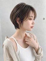 ノア 三宮店(NOA)&nbsp;【NOA】髪質改善×シアーグレージュ｜耳掛けハンサムショート