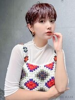 オーブ ヘアー ブリック 野幌店(AUBE HAIR brique)&nbsp;20代・30代_ピンクブラウンショート
